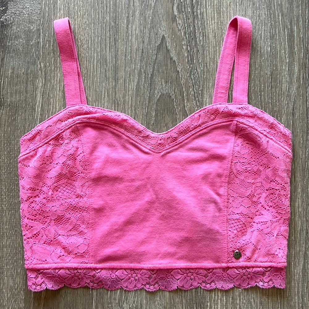 Abercrombie & Fitch Bright Pink Bralette Top Size Small